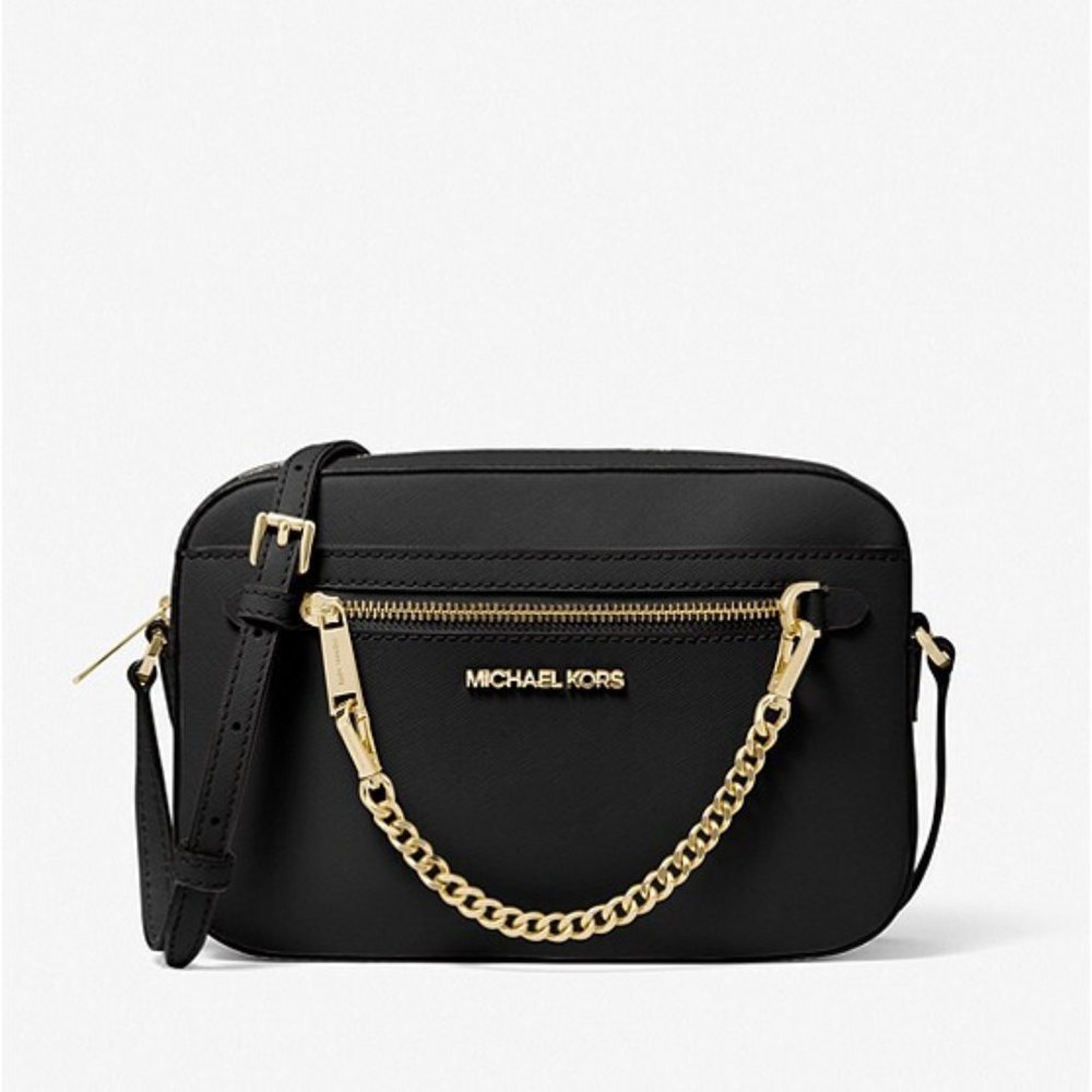Michael Kors: Jet Set Large Saffiano Leather Crossbody Bag